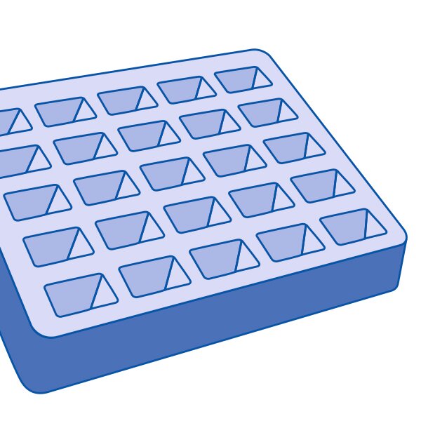 Schuimstof inlegelementen